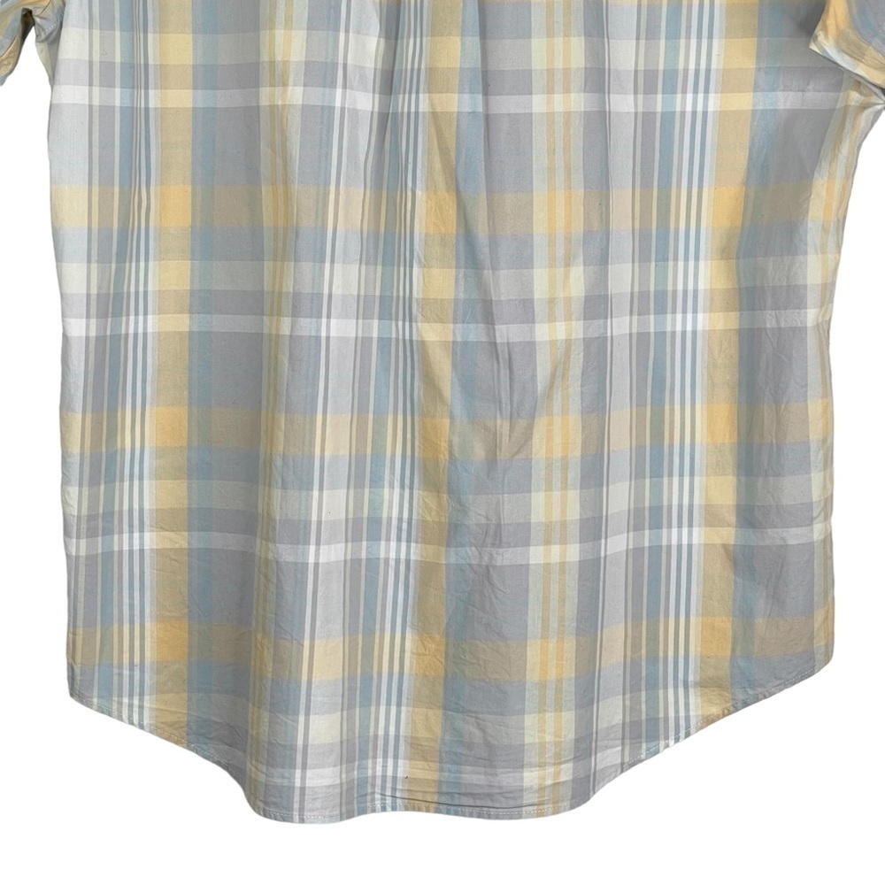 Jack Spade Shirt Mens Large Plaid Print Button Up Cotton Spring Short Sleeve - Picture 13 of 16